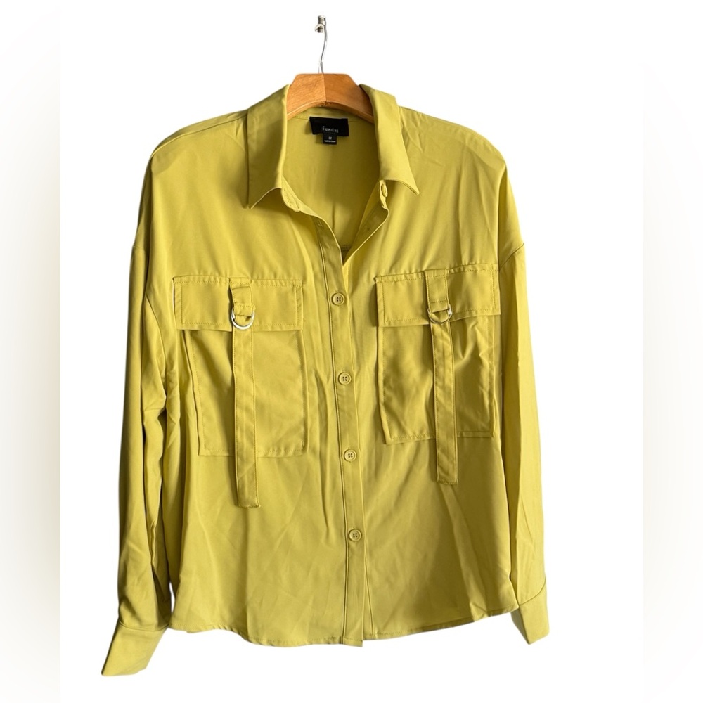 Lumiere Golden/Green Button-Down Shirt